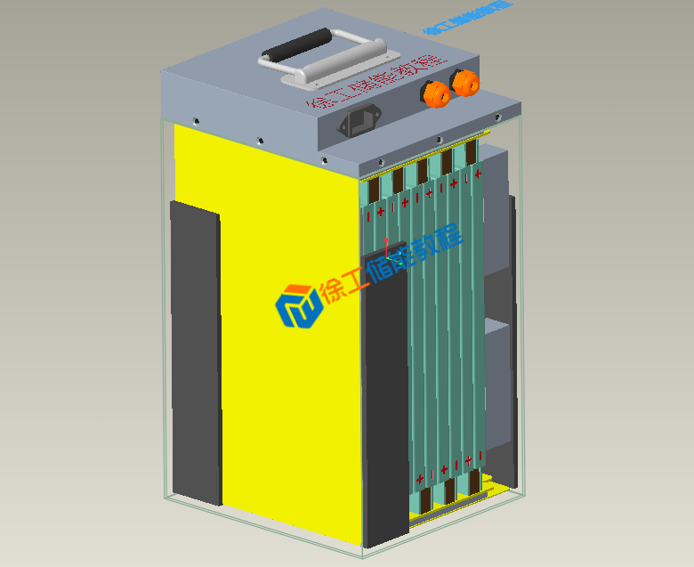 二轮车PACK结构视频,三轮电池Creo结构设计视频,电动车电池设计视频教程,铅改锂结构设计教程